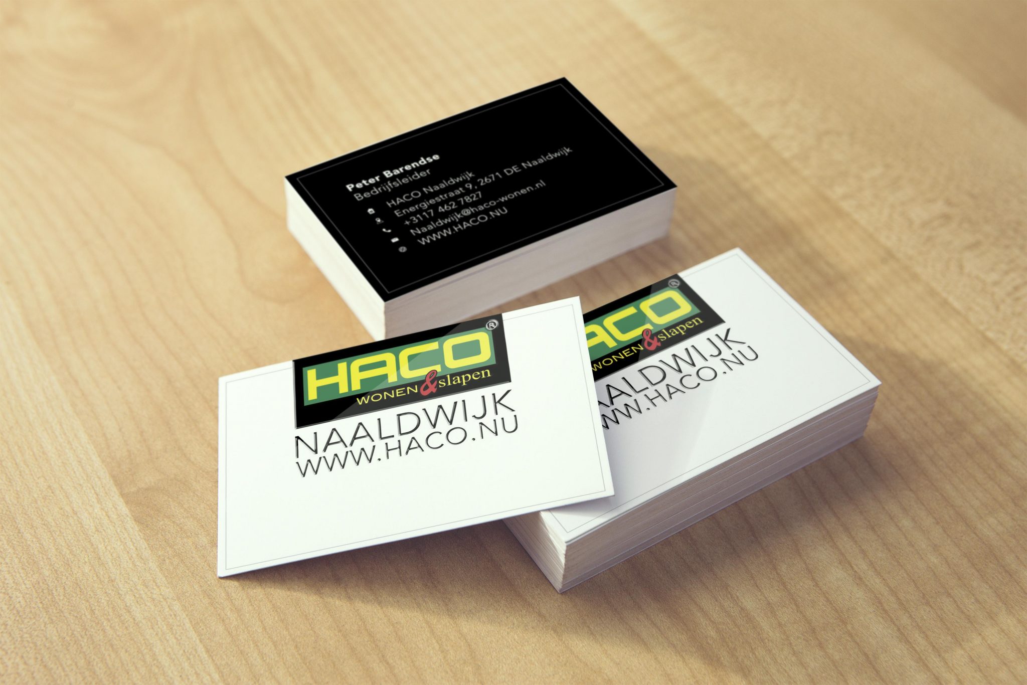 Visitekaartje ontwerp Haco Naaldwijk - melange-design.nl