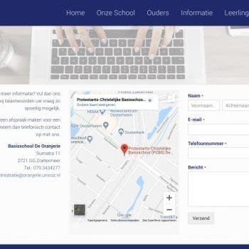 Webproject screenshot - melange-design.nl