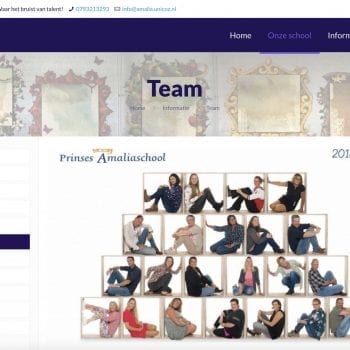 Webproject screenshot - melange-design.nl