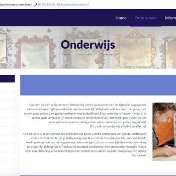 Webproject screenshot - melange-design.nl