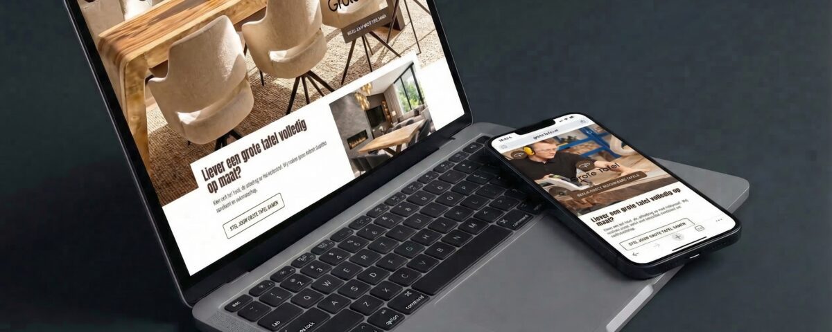 Professioneel webdesign op laptop - melange-design.nl