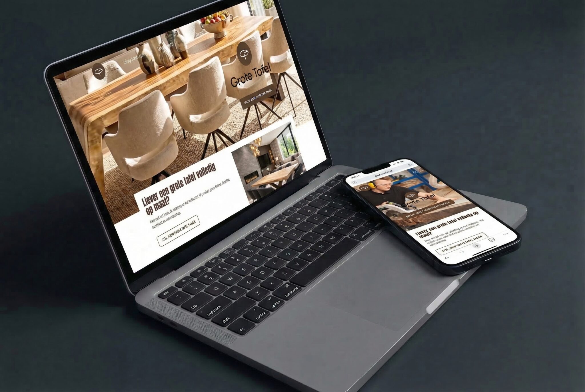 Professioneel webdesign op laptop - melange-design.nl