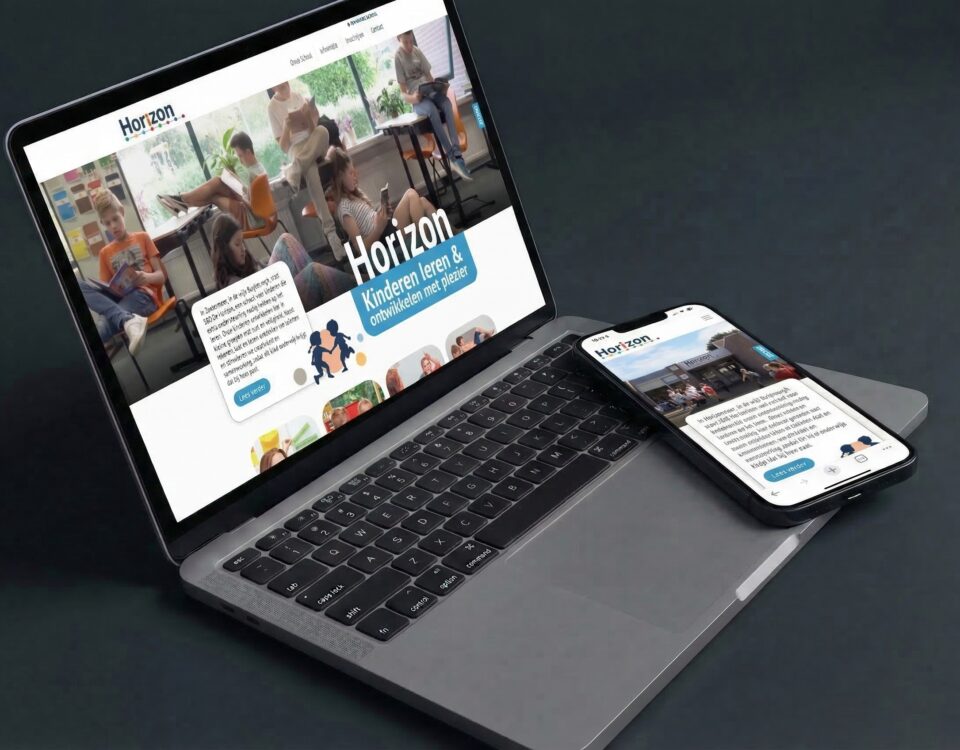 Professioneel webdesign op laptop - melange-design.nl