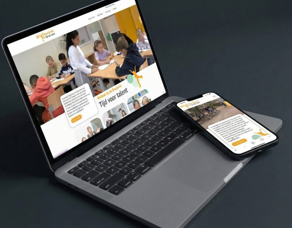 Professioneel webdesign op laptop - melange-design.nl