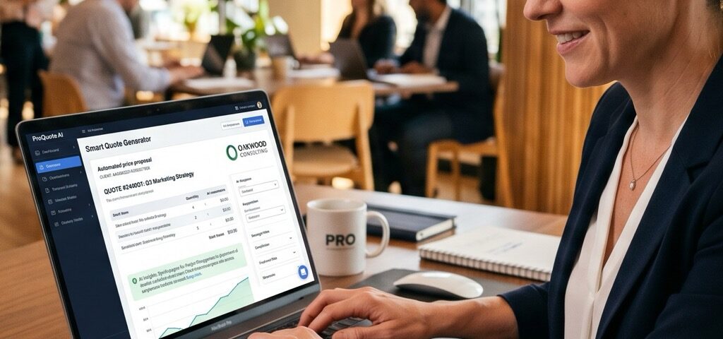 Ondernemer gebruikt AI software om automatisch een gedetailleerde offerte te genereren