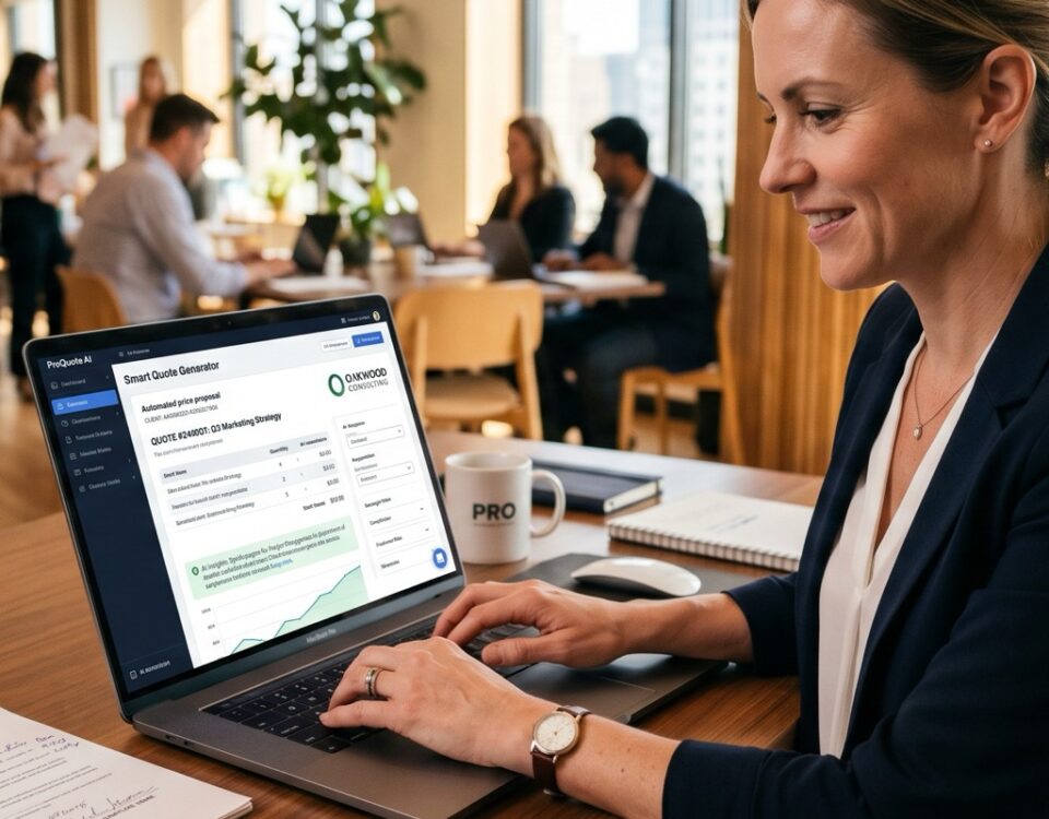 Ondernemer gebruikt AI software om automatisch een gedetailleerde offerte te genereren