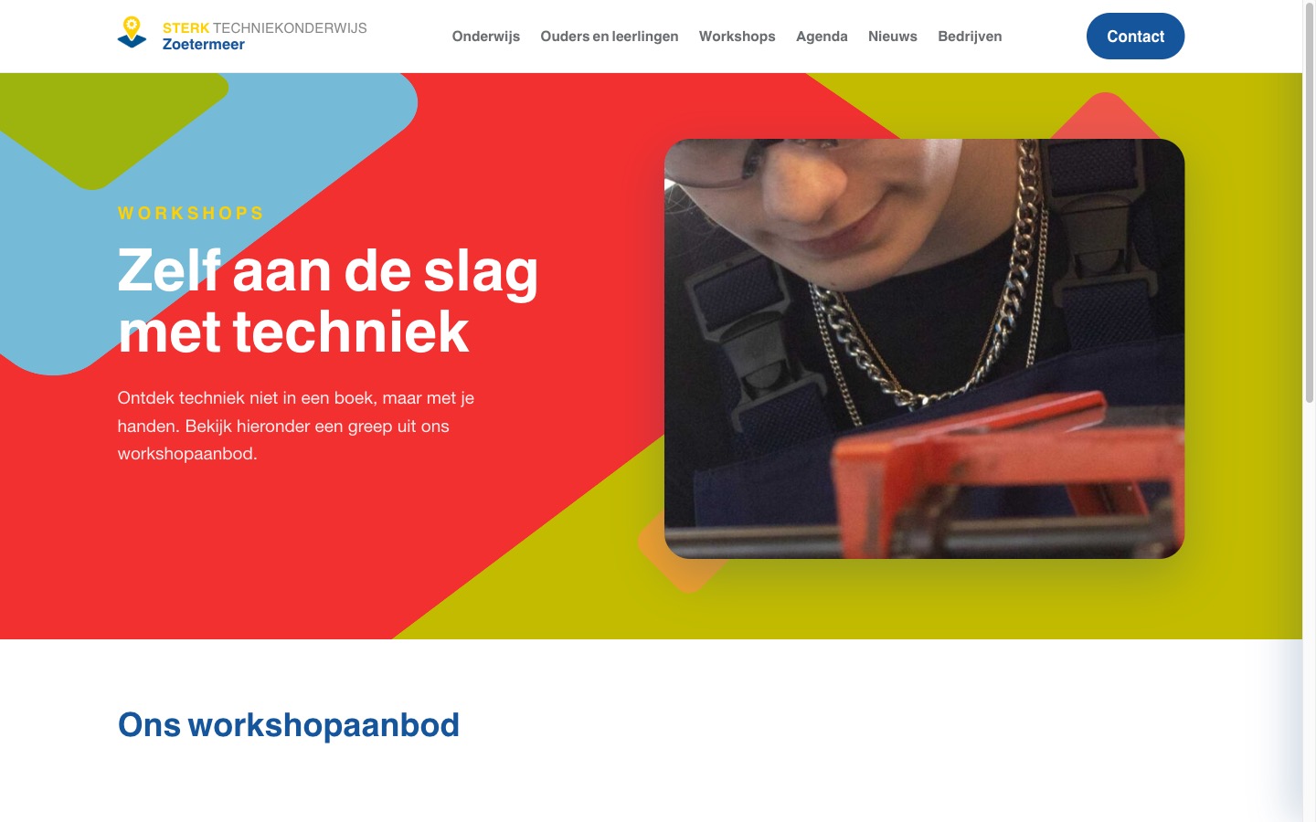 Vernieuwde workshoppagina van STO Zoetermeer